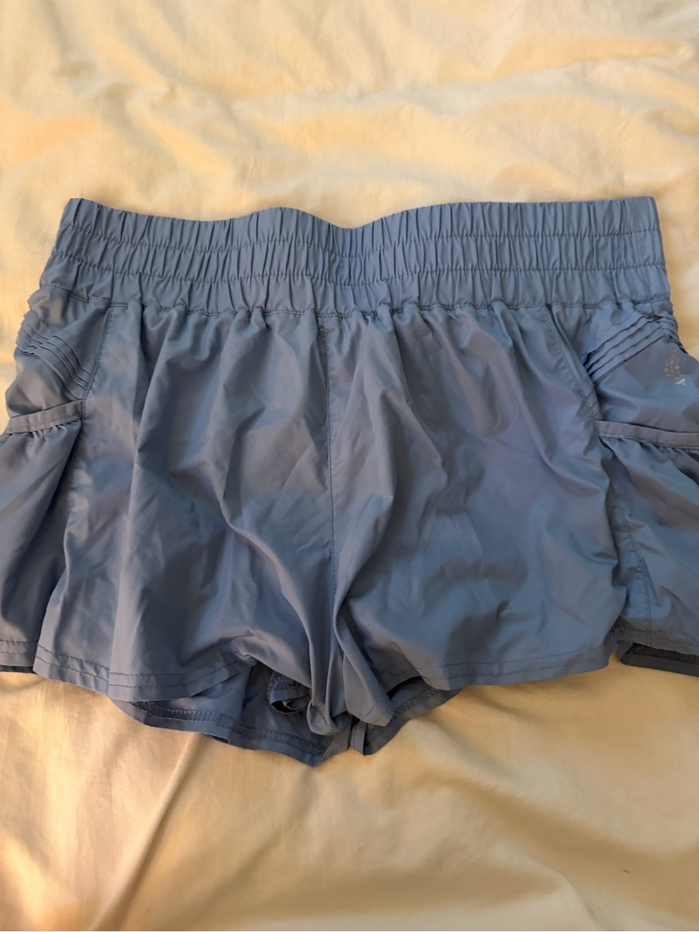 FP Movement by Free People Light Blue Athletic Shorts - Elastic Waist